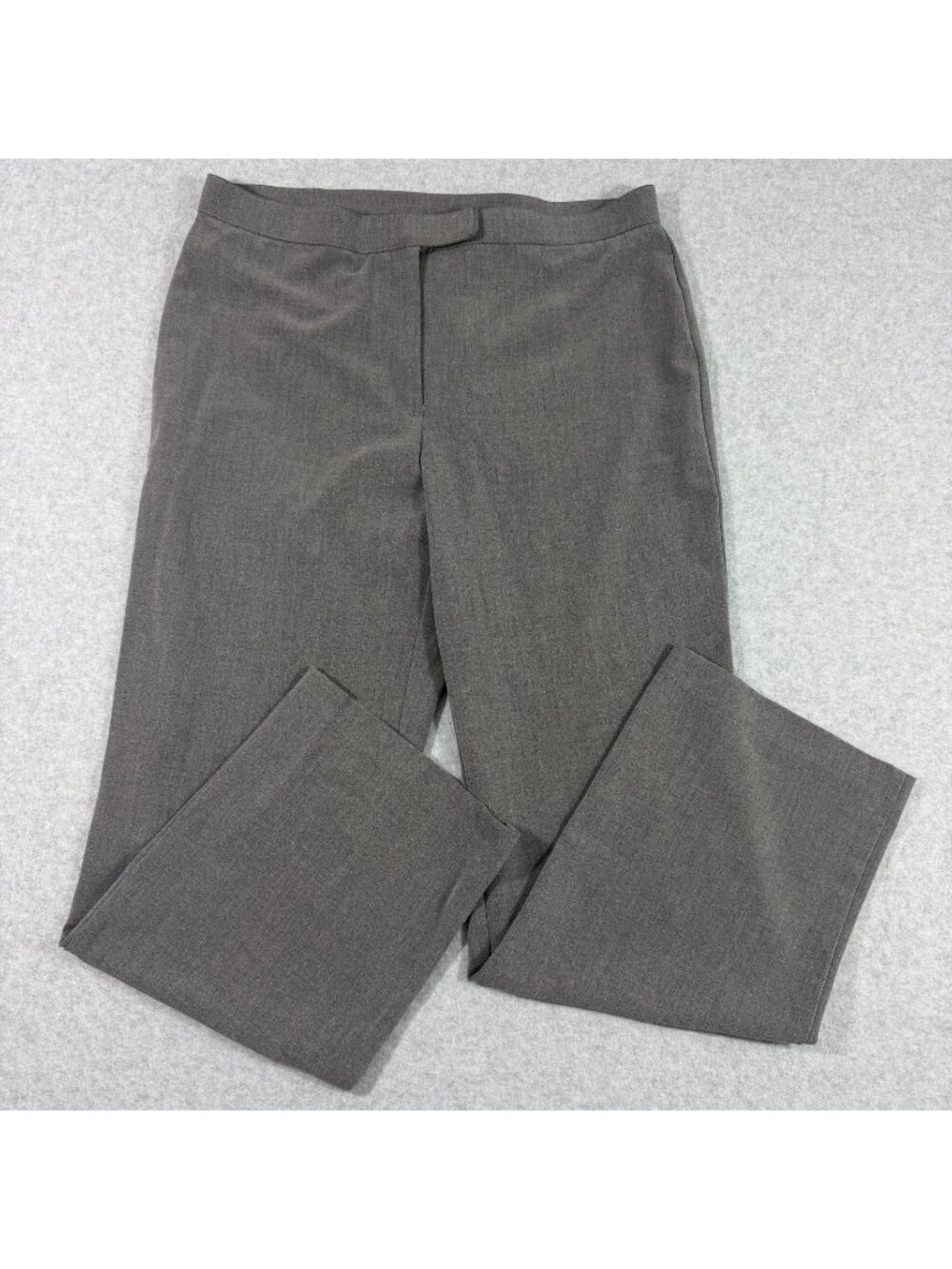 Sag Harbor Women’s Petite Gray Stretch Dress Pants Trousers Size 12P